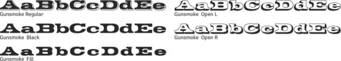 Gunsmoke Black Font Preview