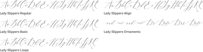 Lady Slippers Font Preview