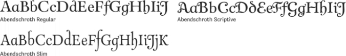 Abendschroth Font Preview