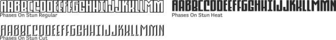 Phases On Stun Font Preview