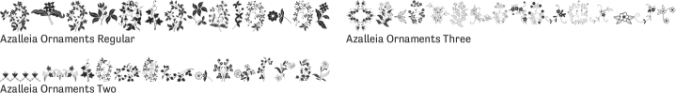 Azalleia Ornaments Font Preview