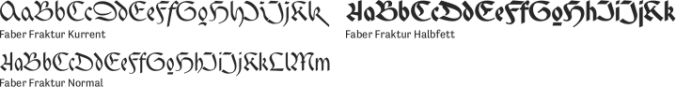 Faber Fraktur Font Preview