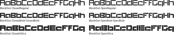 BlockOut Font Preview