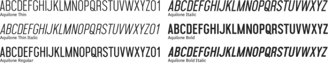 Aquilone Font Preview