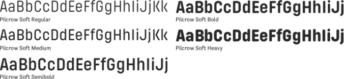 Pilcrow Soft Font Preview