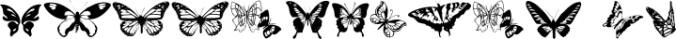 Butterflies Font Preview