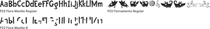 P22 Flora Mambo Font Preview