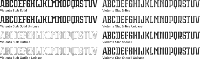 Violenta Slab Font Preview