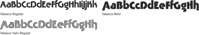 Tabasco Font Preview