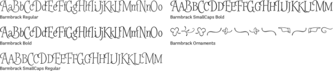 Barmbrack Font Preview