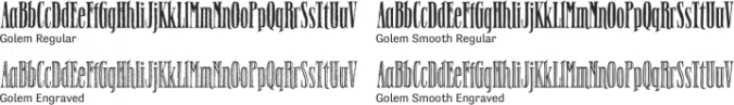 Golem Font Preview