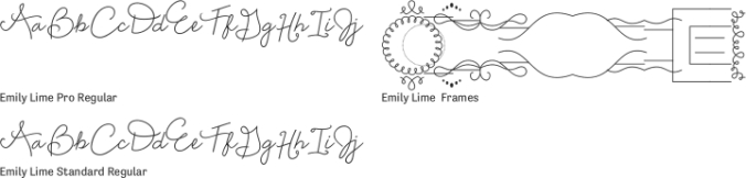 Emily Lime Font Preview