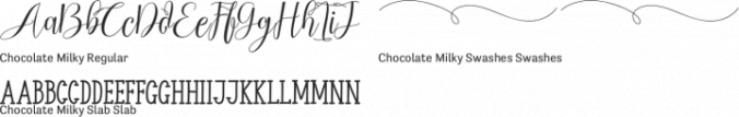 Chocolate Milky Font Preview