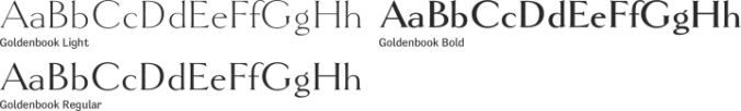 Goldenbook Font Preview