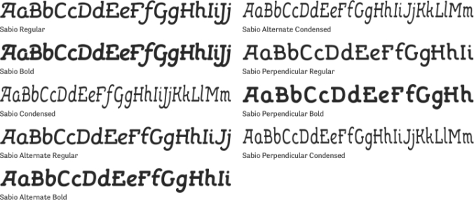 Sabio Font Preview