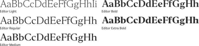 Editor Font Preview