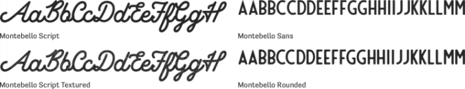 Montebello Font Preview