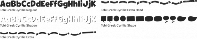 Tobi Greek Cyrillic Font Preview