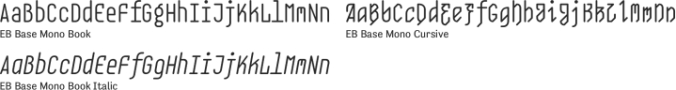 EB Base Mono Font Preview