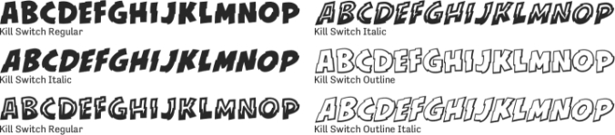 Kill Switch Font Preview