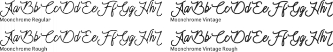 Moonchrome Font Preview