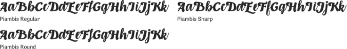 Piambis Font Preview