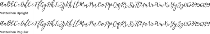 Matterhon Font Preview