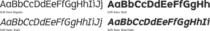 Soft Sans Font Preview