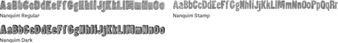 Nanquim Font Preview