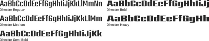Director Font Preview