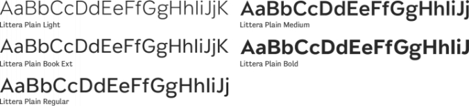 Littera Plain Font Preview