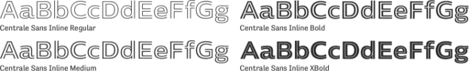 Centrale Sans Inline Font Preview