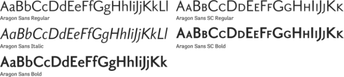 Aragon Sans Font Preview