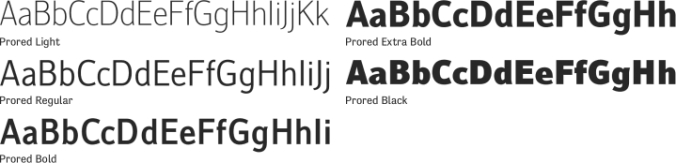 Prored Font Preview