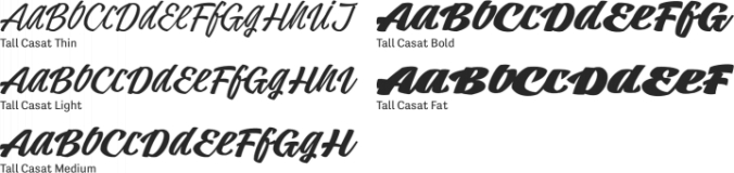 Tall Casat Font Preview