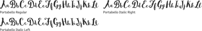 Portabello Font Preview