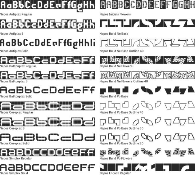 Nepos Font Preview