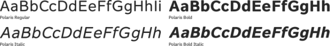 Polaris Font Preview