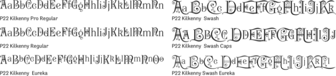 P22 Kilkenny Font Preview