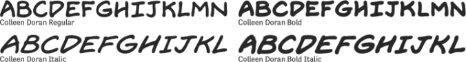 Colleen Doran Font Preview
