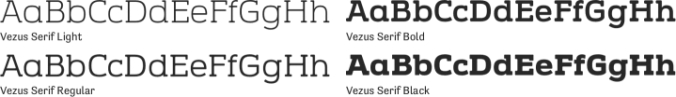 Vezus Serif Font Preview