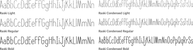 Raski Font Preview
