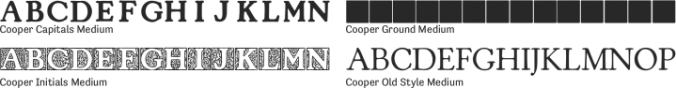 Cooper Initials Font Preview