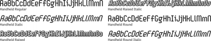 Handheld Font Preview