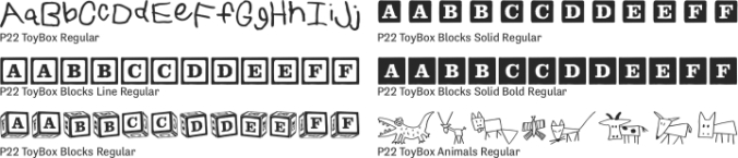 P22 ToyBox Font Preview