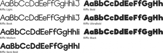 Riffic Font Preview