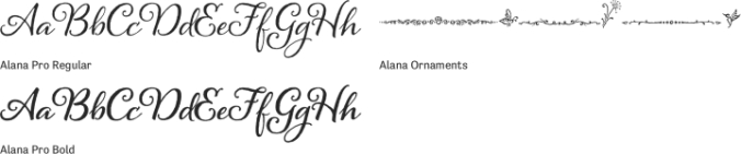Alana Font Preview