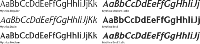 Mythica Font Preview