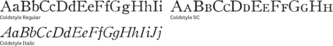 Coldstyle Font Preview