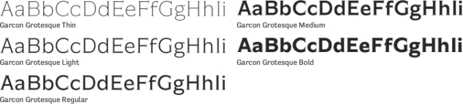 Garcon Grotesque Font Preview